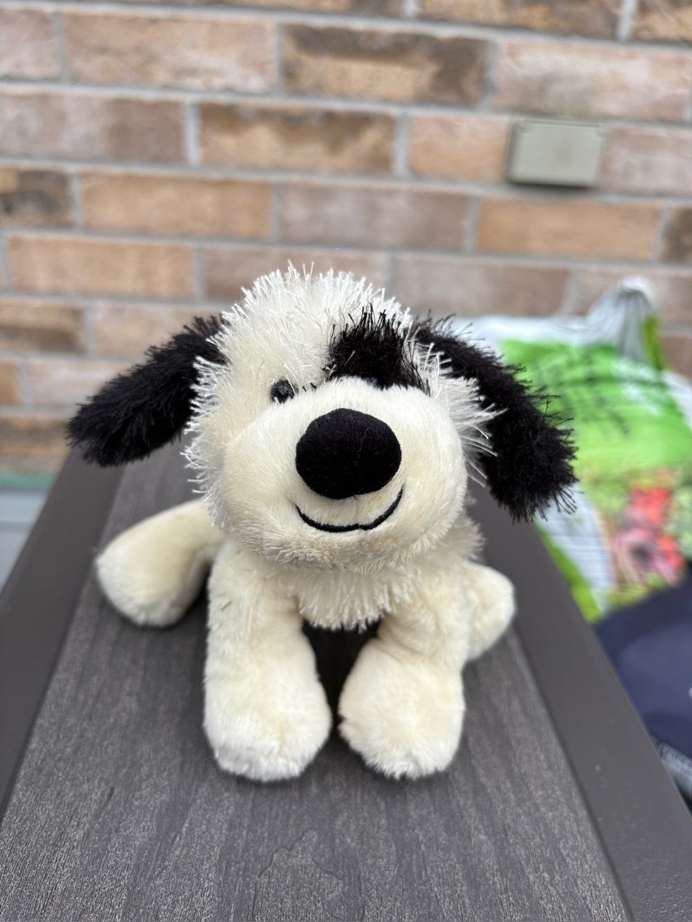 Ganz Webkinz Lil’Kinz Black and White Cheeky Dog Plush